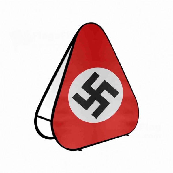 German Nsdap Triangle Fabric Banner Display Stands