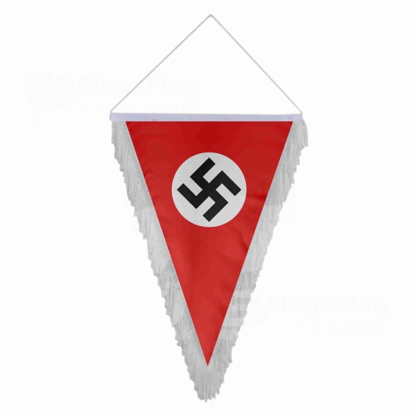German Nsdap Triangle Fringed Streamers