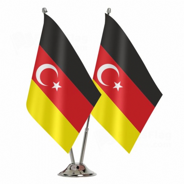 German Turkish Binary Table Flag