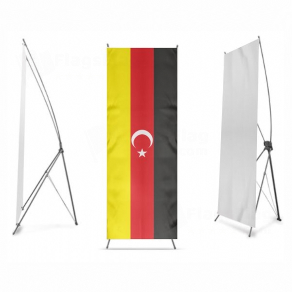 German Turkish Digital Print X Banner