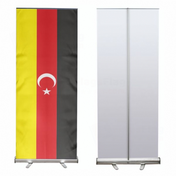 German Turkish Roll Up Banner