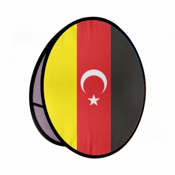German Turkish Round Cloth Banner Display Stands