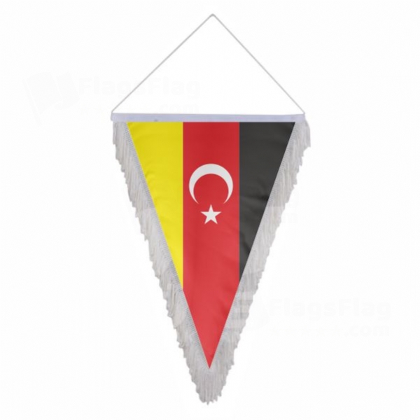 German Turkish Triangle Fringed Streamers