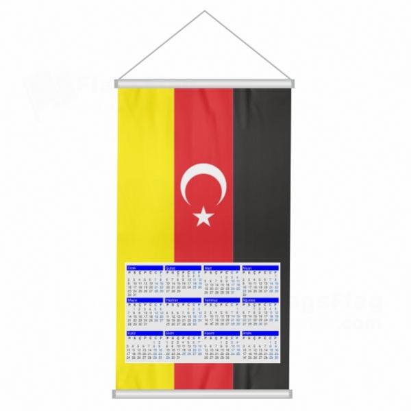German Turkish Woven Fabric Digital Printing Calendar