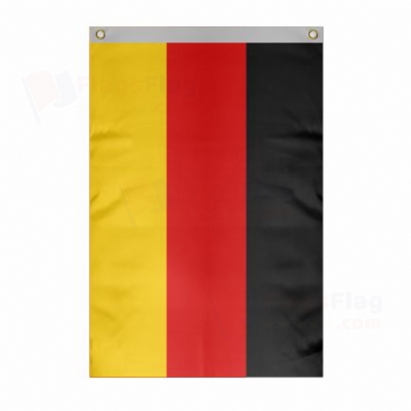 Germany Large Size Flag Hanging on Building