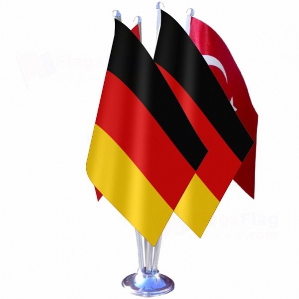 Germany Quadruple Table Flag