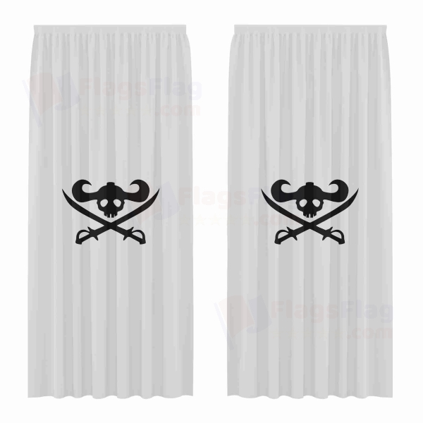 Giant Warrior Pirates Digital Printed Curtains