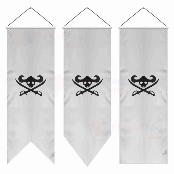 Giant Warrior Pirates Swallowtail Flags