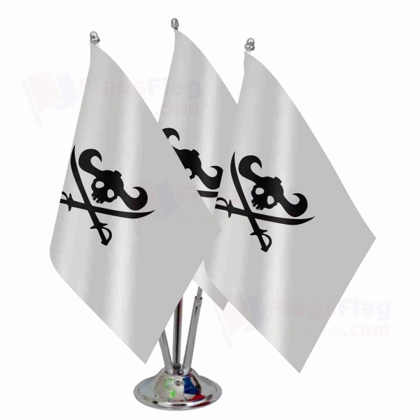 Giant Warrior Pirates Triple Table Flag