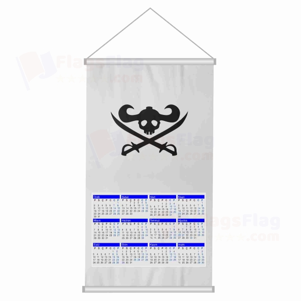 Giant Warrior Pirates Woven Fabric Digital Printing Calendar