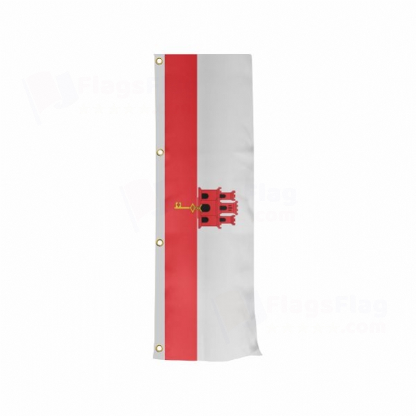Gibraltar Vertically Raised Flags