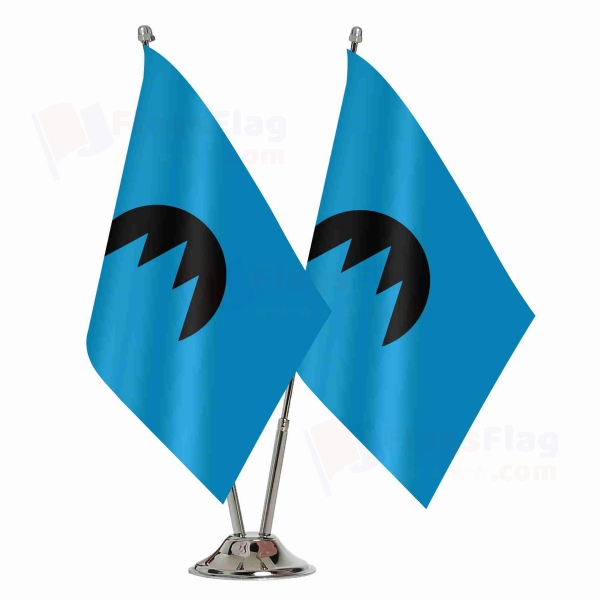 Glacier Republic Binary Table Flag