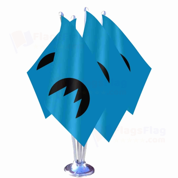 Glacier Republic Quadruple Table Flag