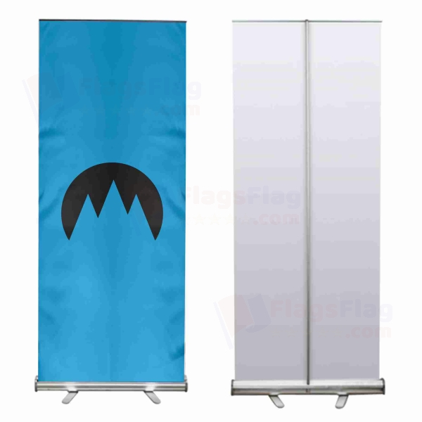 Glacier Republic Roll Up Banner
