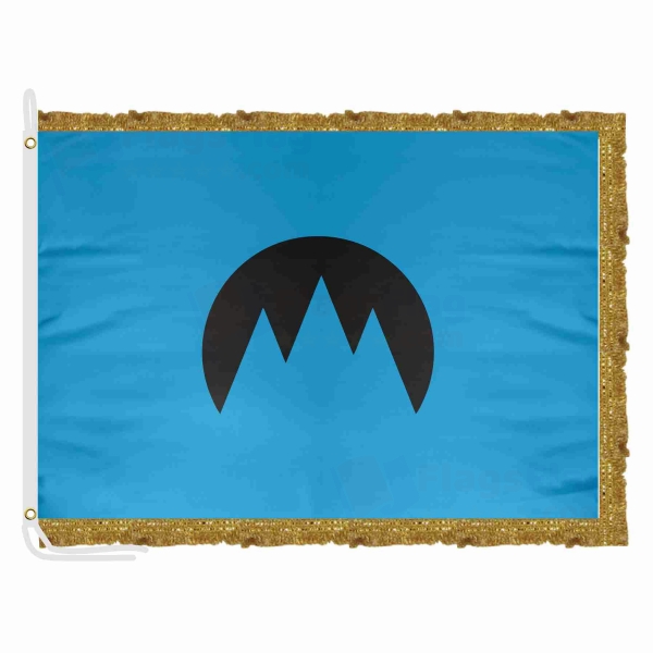 Glacier Republic Satin Office Flag