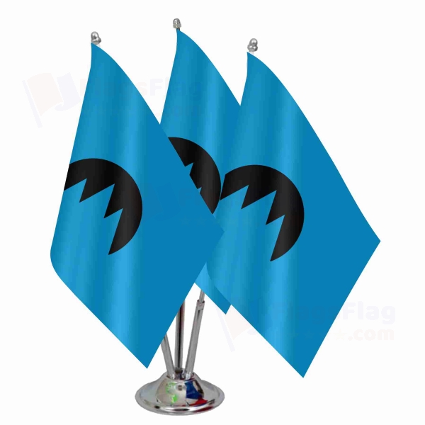 Glacier Republic Triple Table Flag