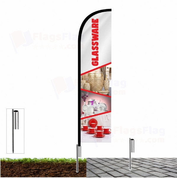 Glassware Custom Design Flag Glassware Custom Flags