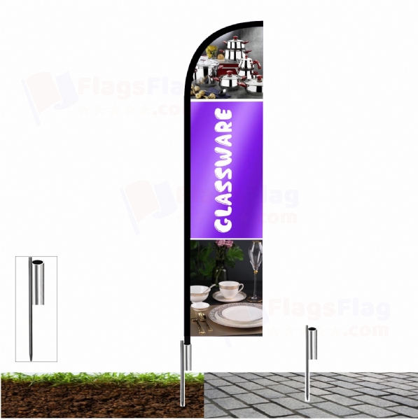 Glassware Pole Flags