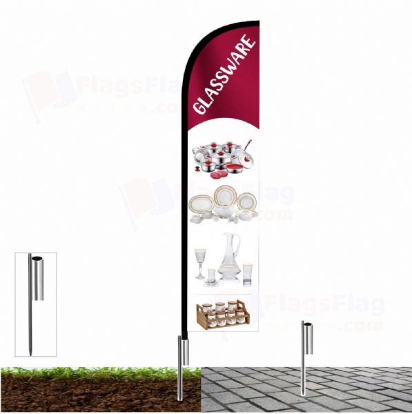 Glassware Sail Flags