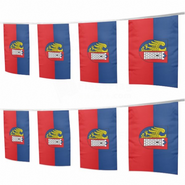 Gliwice Square String Flags