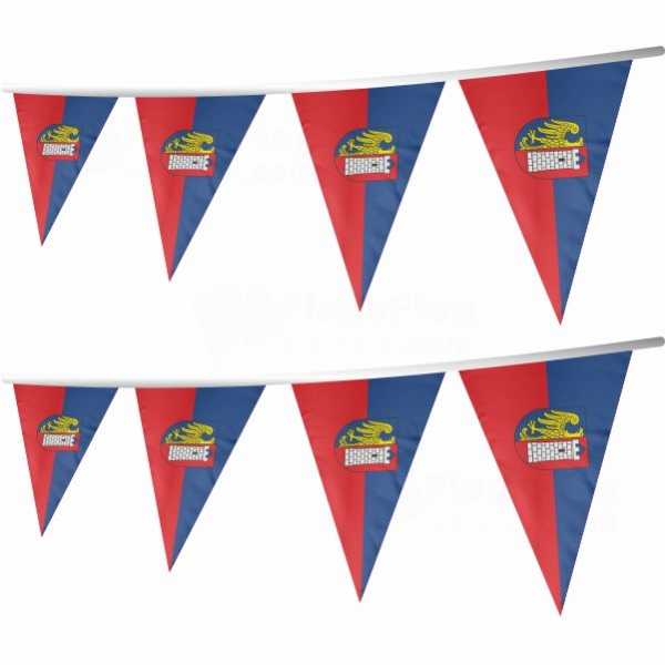 Gliwice Stringed Triangle Flag