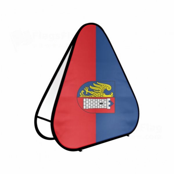 Gliwice Triangle Fabric Banner Display Stands