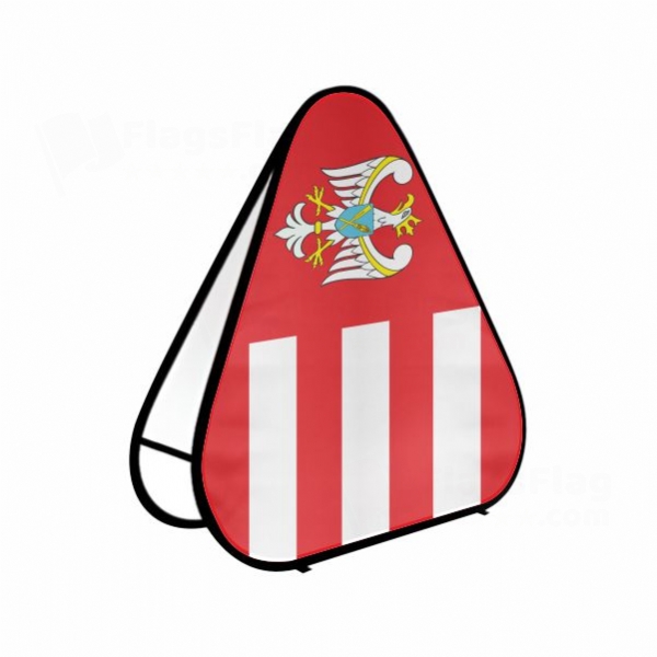 Gnieznienski Triangle Fabric Banner Display Stands