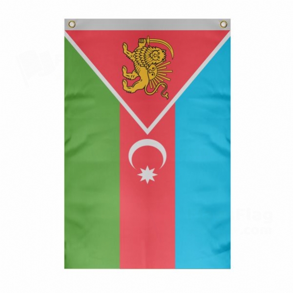 Gokcha Zangezur Republic Large Size Flag Hanging on Building