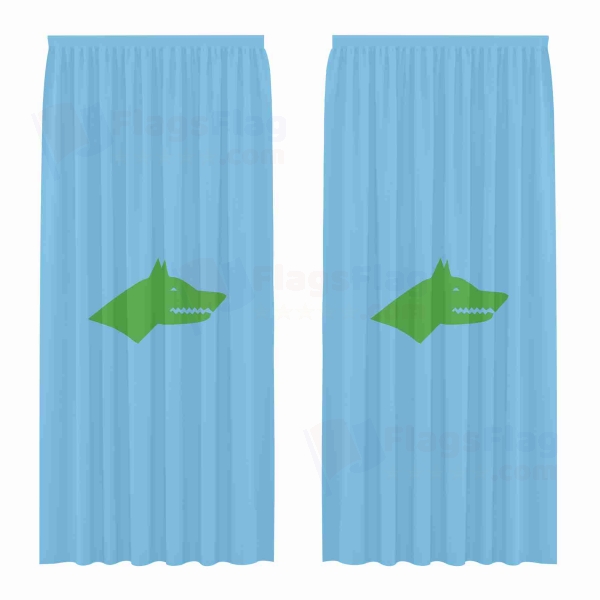 G�kt�rks Khaganate Digital Printed Curtains