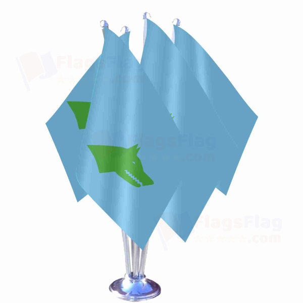G�kt�rks Khaganate Quadruple Table Flag