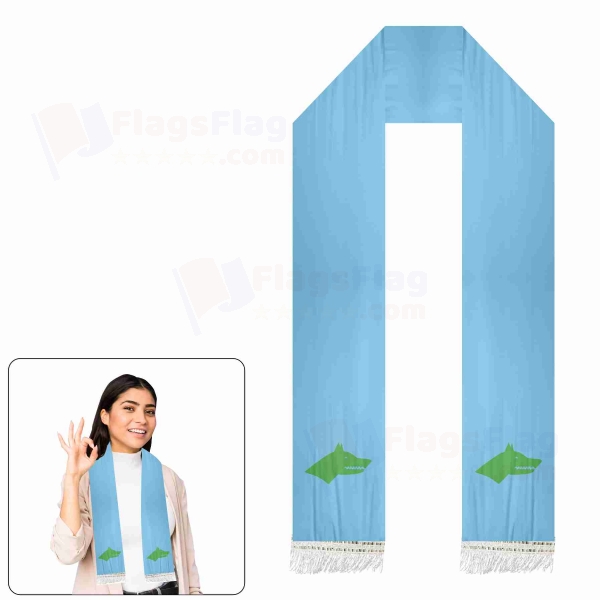 G�kt�rks Khaganate Scarf Digital Printing