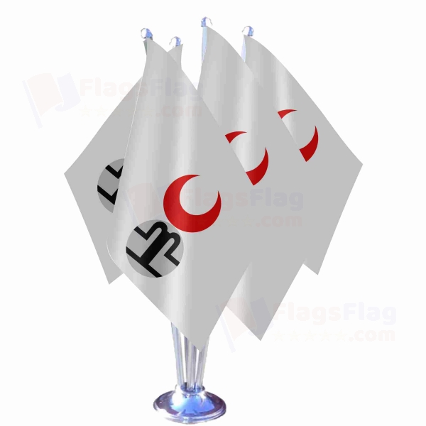 Golden Horde Quadruple Table Flag