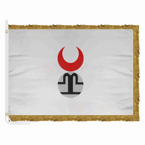 Golden Horde Satin Office Flag