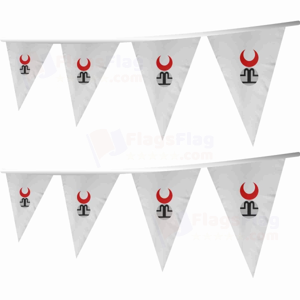 Golden Horde Stringed Triangle Flag