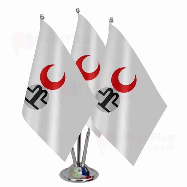 Golden Horde Triple Table Flag
