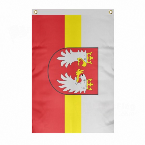 Gorlicki Large Size Flag Hanging on Building