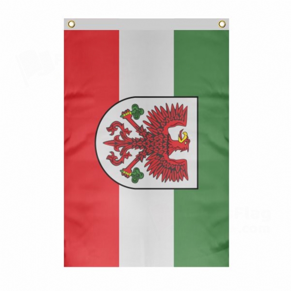 Gorzow Wielkopolski Large Size Flag Hanging on Building