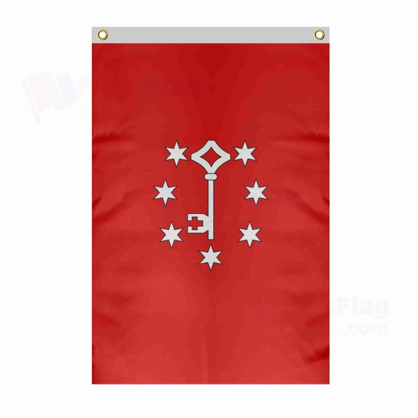 Gorzowski Large Size Flag Hanging on Building