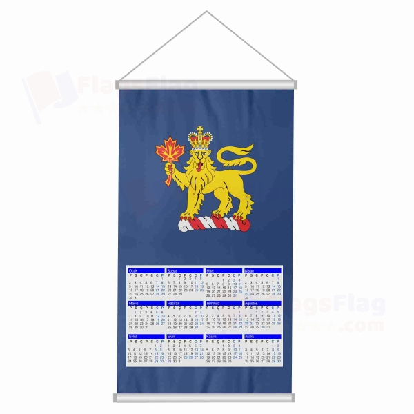 Governor General Of Canada Woven Fabric Digital Printing Calendar