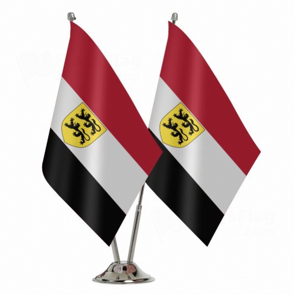 Grand Duchy Of Flandrensis 2 Table Flags