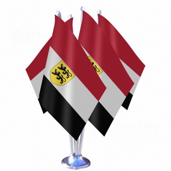Grand Duchy Of Flandrensis Quadruple Table Flag