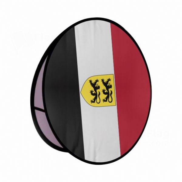 Grand Duchy Of Flandrensis Round Cloth Banner Display Stands