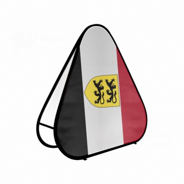 Grand Duchy Of Flandrensis Triangle Fabric Banner Display Stands