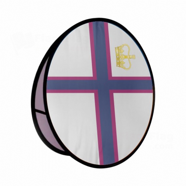 Grand Duchy Of The Lagoan Isles Round Cloth Banner Display Stands