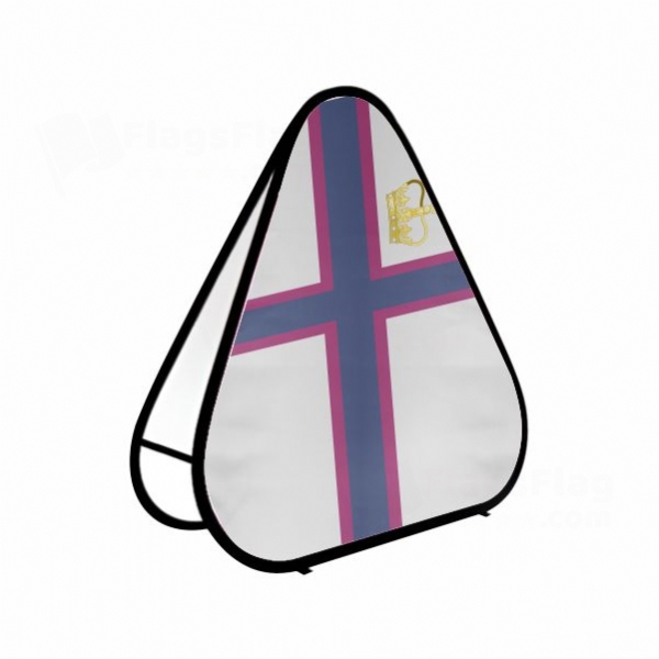 Grand Duchy Of The Lagoan Isles Triangle Fabric Banner Display Stands