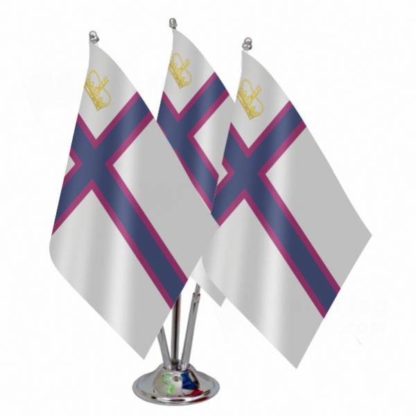 Grand Duchy Of The Lagoan Isles Triple Table Flag