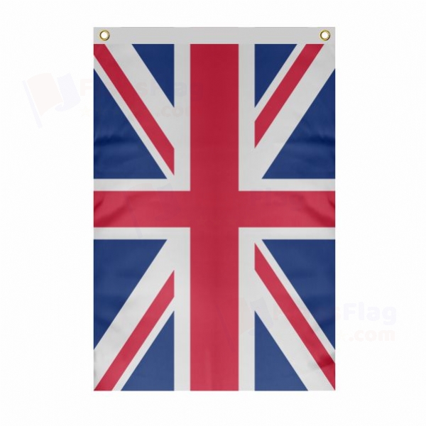 Great Britain Large Size Flag Hanging on Building