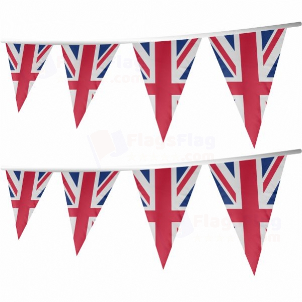 Great Britain Stringed Triangle Flag