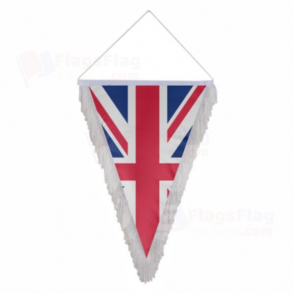 Great Britain Triangle Fringed Streamers