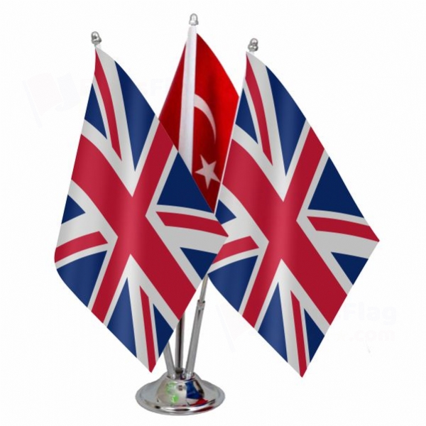 Great Britain Triple Table Flag